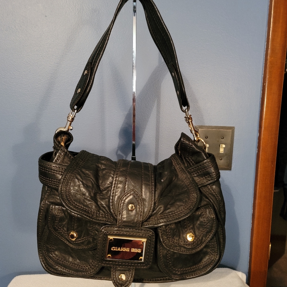 Gianni Bini Leather Shoulder Bag